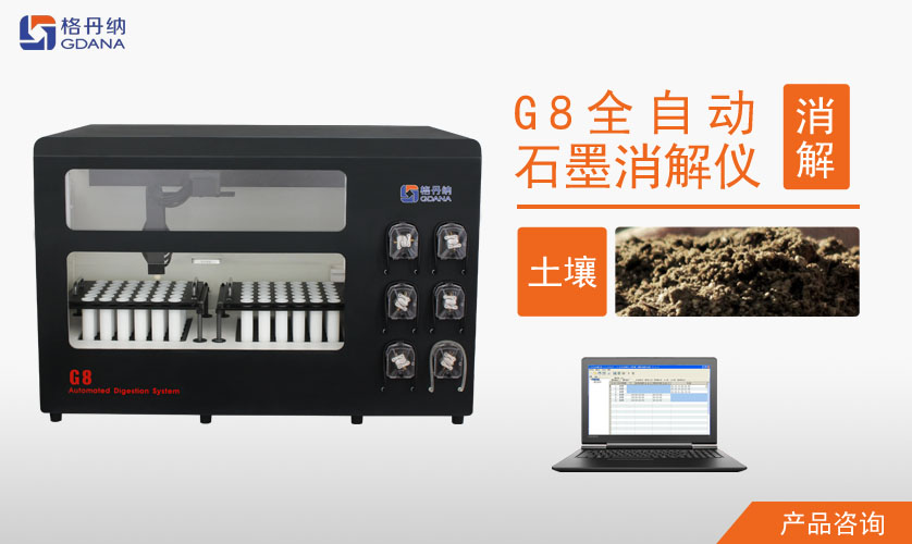 G8全自動(dòng)石墨消解儀對(duì)土壤中Cd、Cr、Cu、Pb、Ni、Zn金屬的消解